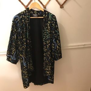 Long Thief and Bandit Raw Silk Boxy Jacket